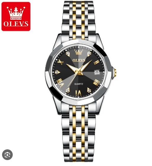 Picture of Inspired by OLi-VS 9931 Luxury Water-resistant women Quartz Wristwatch- Silver Gold blue black white
