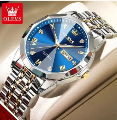 Picture of Inspired by Oli-vs 9931 new luxury fashion stainless steel imported quartz movement wrist-watch for menGold, Black, Blue, White, White black