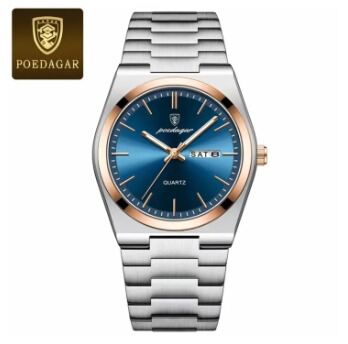 Picture of Inspired by PDR 930 Luxury Watch For Men Waterproof Luminous Date Week Stainless Steel Men Watch Casual Quartz Men's Watchsilver toton black, Gold, silver Blue, silver toton blue, silver black, full silver, silver green