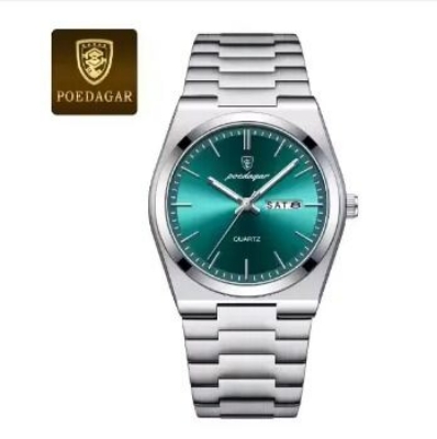Picture of Inspired by PDR 930 Luxury Watch For Men Waterproof Luminous Date Week Stainless Steel Men Watch Casual Quartz Men's Watchsilver toton black, Gold, silver Blue, silver toton blue, silver black, full silver, silver green