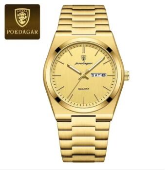 Picture of Inspired by PDR 930 Luxury Watch For Men Waterproof Luminous Date Week Stainless Steel Men Watch Casual Quartz Men's Watchsilver toton black, Gold, silver Blue, silver toton blue, silver black, full silver, silver green