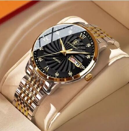 Picture of Inspired by podeghar Luxury Top Brand Waterproof Enlightened Date Week Sports Japan Movement Stainless Steel 836 - Very Comfortable And Fashionable, Easy To CleanSilver, Blue, toton black, toton white, Black