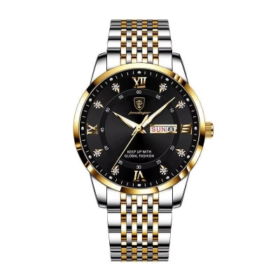Picture of Inspired by Poedagar 836 Wristwatch Stainless Steel High Quality Luxury Luminous Date Week Business Casual Quartz Wrist Watches for Mentoton black, Silver, full black, toton white, silver black