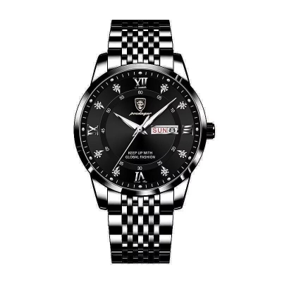 Picture of Inspired by Poedagar 836 Wristwatch Stainless Steel High Quality Luxury Luminous Date Week Business Casual Quartz Wrist Watches for Mentoton black, Silver, full black, toton white, silver black