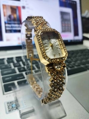 Picture of Inspired by Ro-lex- update Ro-lex Bracelet Set Square Full Sky Star Full Diamond Women's WatchRose Gold, Gold, Black, silver
