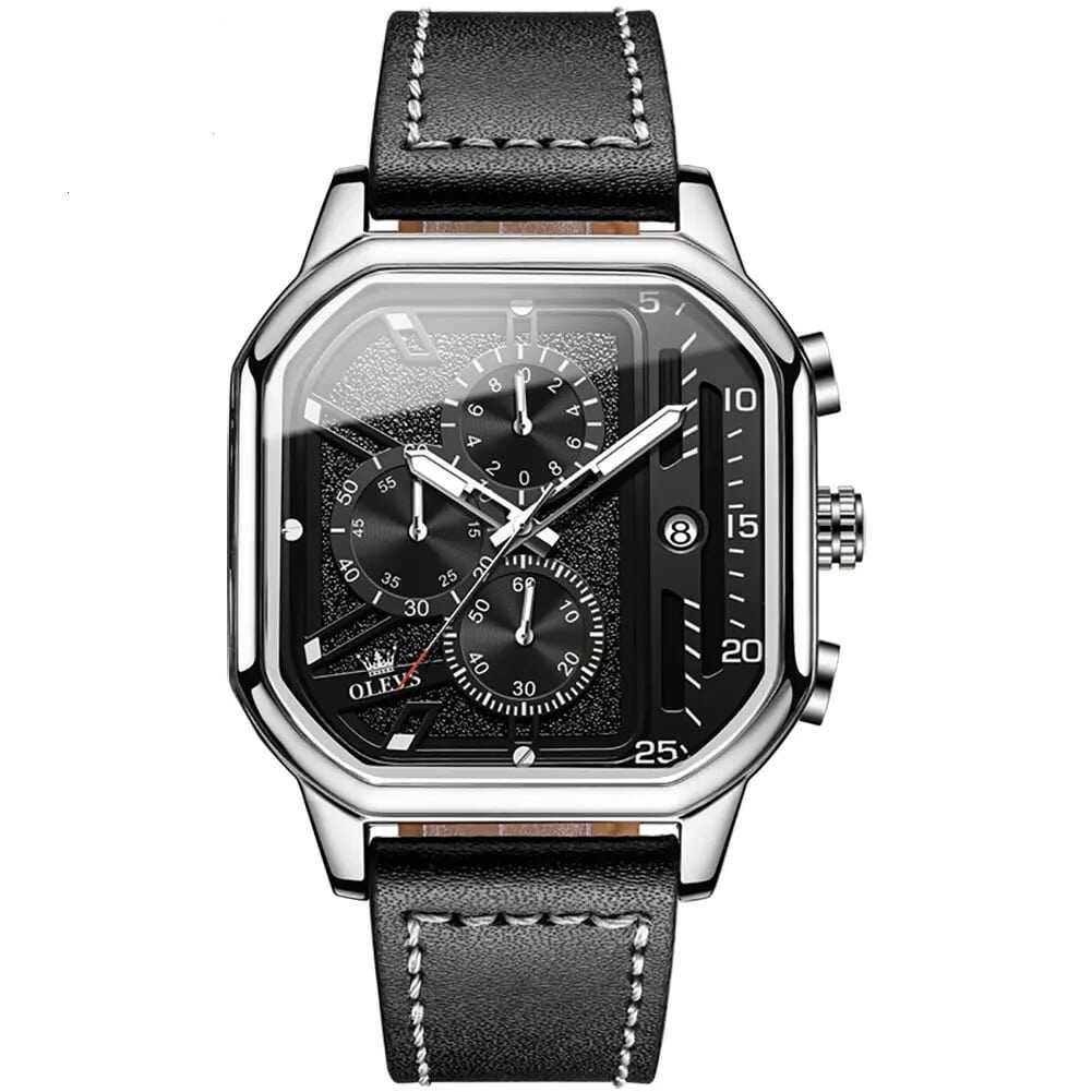 Picture of Inspired by Square Skeleton Quartz Watch For Men