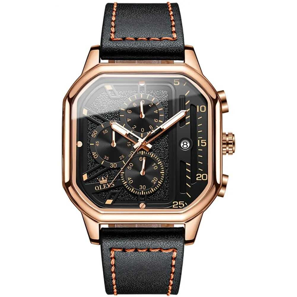 Picture of Inspired by Square Skeleton Quartz Watch For Men