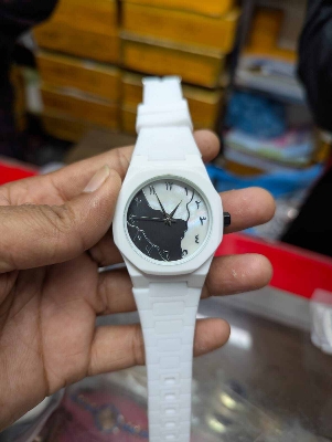 Picture of Inspried bye Arabic Aura Men's watch Quartz movement Polycarbone plastic body original watch with boxWhite black, Black, White