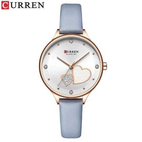 Picture of Inspried bye CURREN C9077L Brown PU Leather Analog Watch For Women - Black & Brown