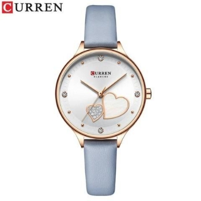 Picture of Inspried bye CURREN C9077L Brown PU Leather Analog Watch For Women - Black & Brown