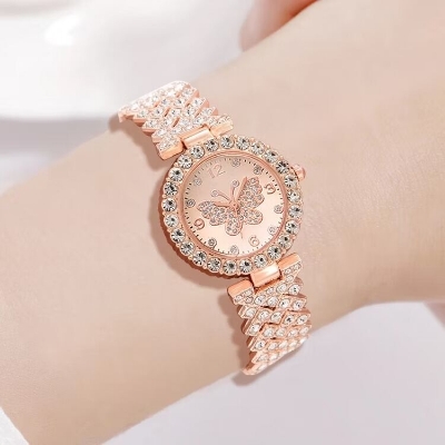 Picture of Inspried bye Watch with Stainless Steel Strap & Matching Bracelet - Ideal Gift for Her-Rose Gold