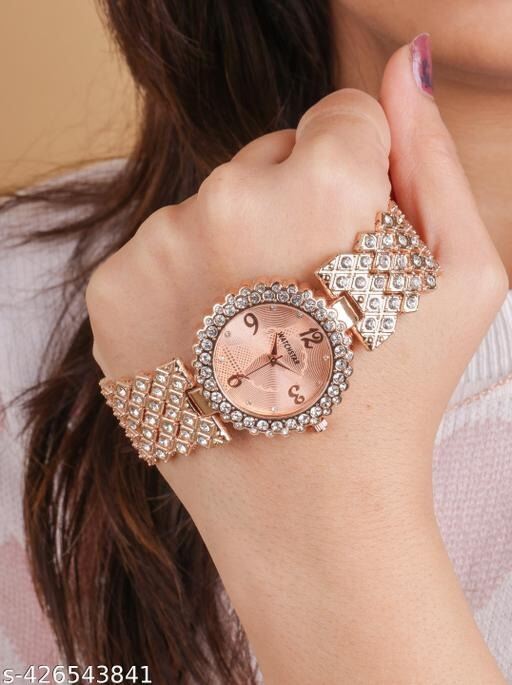 Picture of Inspried bye Watch with Stainless Steel Strap & Matching Bracelet - Ideal Gift for Her-Rose Gold