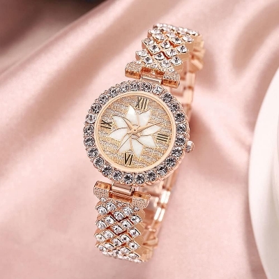 Picture of Inspried bye Watch with Stainless Steel Strap & Matching Bracelet - Ideal Gift for Her-Rose Gold