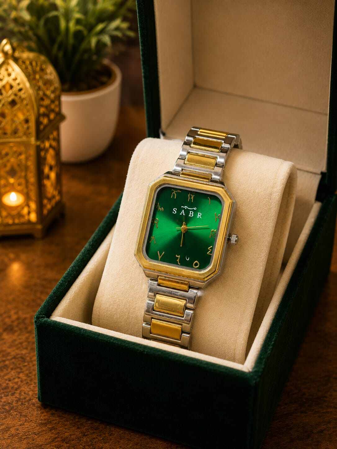 Picture of Islamic Arabic Dial SABR watch (Black& silver edition) with premium boxBlack, Rose Gold, Green