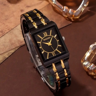 Picture of New buchino Analogue Wrist Watch for Men - BlackBlack toton, Black, toton, Gold