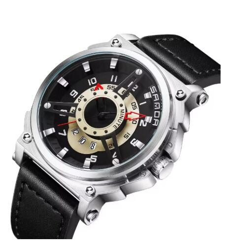 Picture of New Fashionable analogue with Date Hand watches for men'schoclate brown, Black