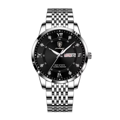 Picture of PDR Luxury Top Brand Waterproof Enlightened Date Week Sports Japan Movement Stainless Steel 836 - Very Comfortable And Fashionable, Easy To Cleantoton white, White, toton black, full Black
