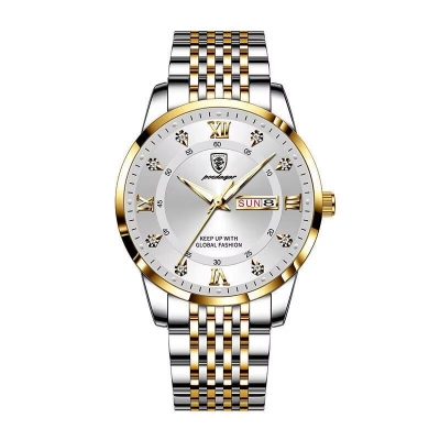 Picture of PDR Luxury Top Brand Waterproof Enlightened Date Week Sports Japan Movement Stainless Steel 836 - Very Comfortable And Fashionable, Easy To Cleantoton white, White, toton black, full Black