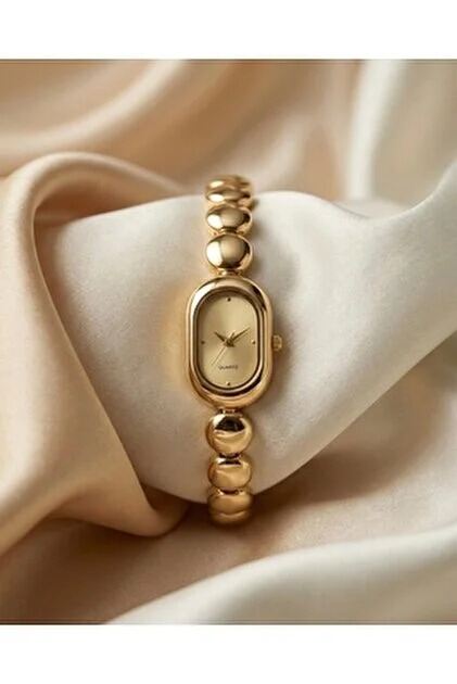 Picture of Scottie 9731 New Small Oval Simple Bracelet Watches for Women Light Luxury Diamond Ladies Quartz Watchsilver pink, Silver, Gold