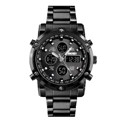 Picture of SKMEI 1389 Japan Movement Mens Luxury Wrist Watch - Watch - Appealing to a modern audience - In line with current fashion trendsSilver, White black, Blue, Black