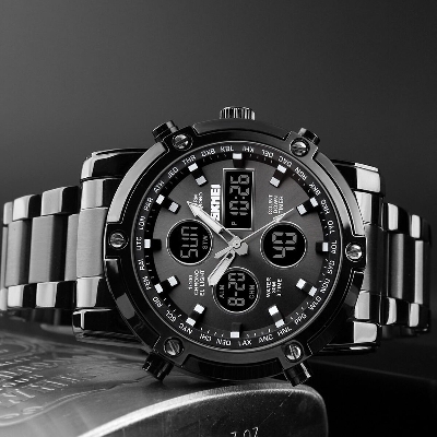 Picture of SKMEI 1389 Japan Movement Mens Luxury Wrist Watch - Watch - Appealing to a modern audience - In line with current fashion trendsSilver, White black, Blue, Black