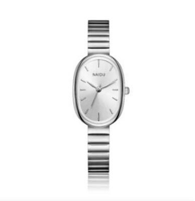Picture of Stainless Steel Strap & Alloy Case Elegant Oval Dial Quartz Dress Wristwatch for Women – Classic Ladies WatchSilver, Multicolor, silver toton, silver black, Gold white, gold black