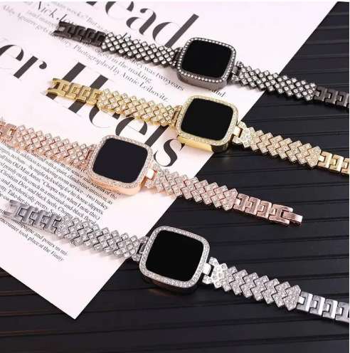 Picture of Timeless Beauty - Discover a Style Fashion Square Diamond Watch for Women that's an Elegant Accessory and a TimepieceBlack, silver, Gold