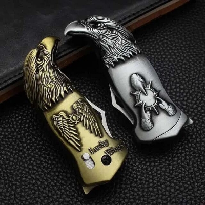 Picture of Torch Lighter, Windproof Double Flame Dragon Butane Lighter, Cool Dual Jet Flame Refillable, Creative Gift for Men