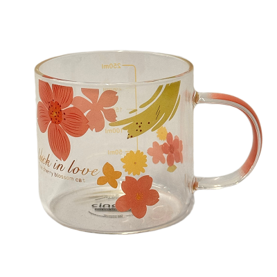 Picture of GLASS PRINTED MUG 280ML 339B-2-ALD273