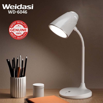 Picture of ENERGY / WEIDASI 6046 Rechargeable Desk Lamp Eye Comfort Study Lamp Touch Control LED 2400mAh Lithium Battery - table Lamp -White