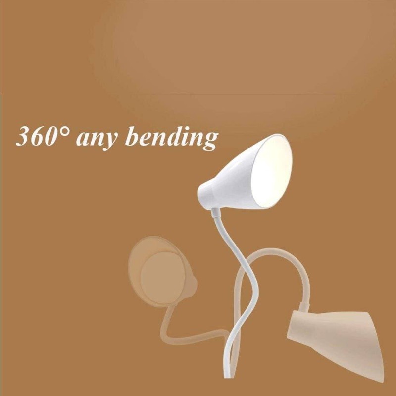 Picture of SUNMOON SM-7708 AC/DC Table Lamp Eye Protective Touch Control Reading Lamp With Pen Holder Desk Lamp -White