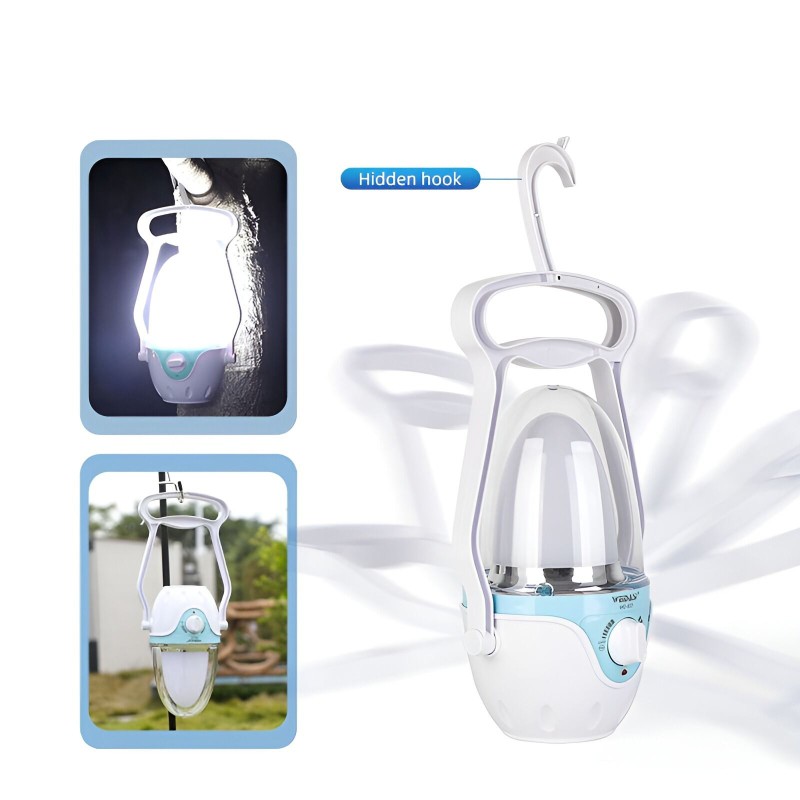 Picture of Rechargeable Lantern Lamp Camping Lamp Lights Outdoor Waterproof Portable Emergency Light -Multicolor