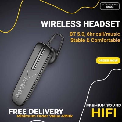 Picture of BOROFONE BC36 Bluetooth Headphone Half In Ear Wireless Headset BT V5.0 Upto 6hr Play & 180hr Standby