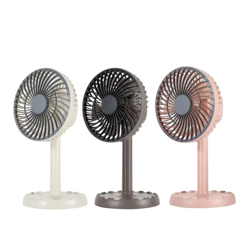 Picture of JYSUPER JY-2218 Rechargeable Table Fan Portable Mini Moving Fan Adjustable Fan DC Table Fan