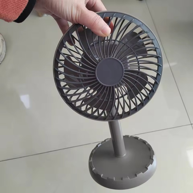 Picture of JYSUPER JY-2218 Rechargeable Table Fan Portable Mini Moving Fan Adjustable Fan DC Table Fan