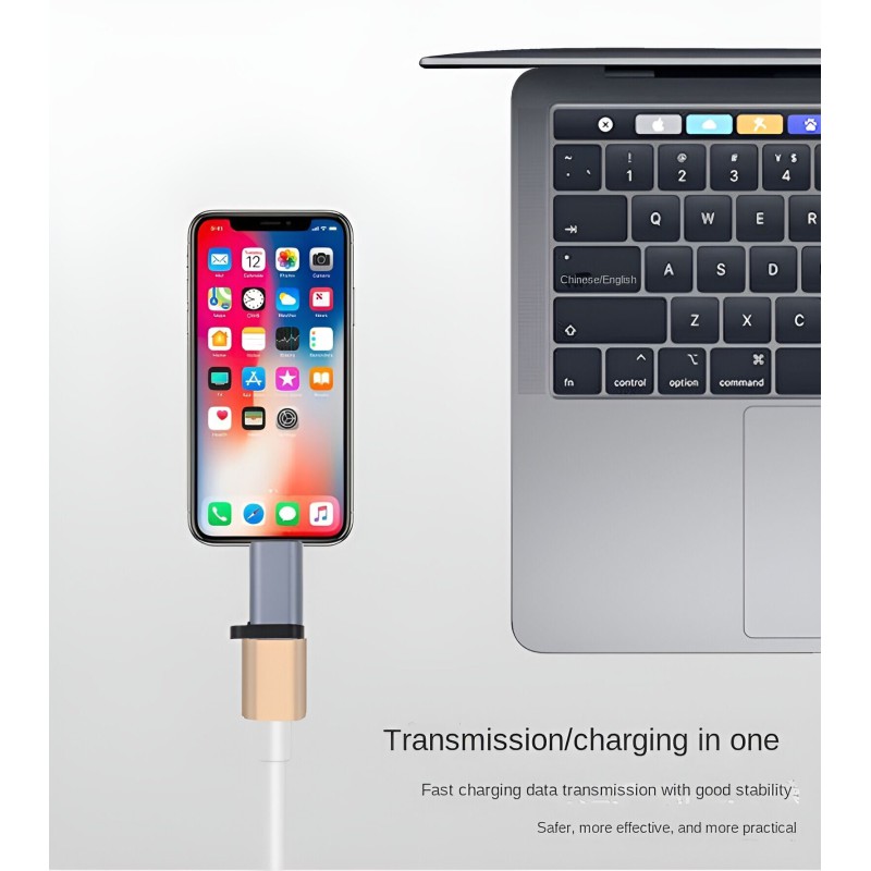 Picture of USB type C to lightning converter -Multicolor