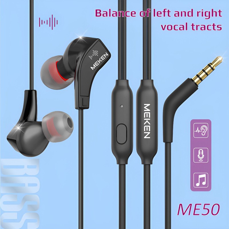 Picture of OneTech Sport Headphone HIFI In-Ear earphone 3.5mm Jack -Black