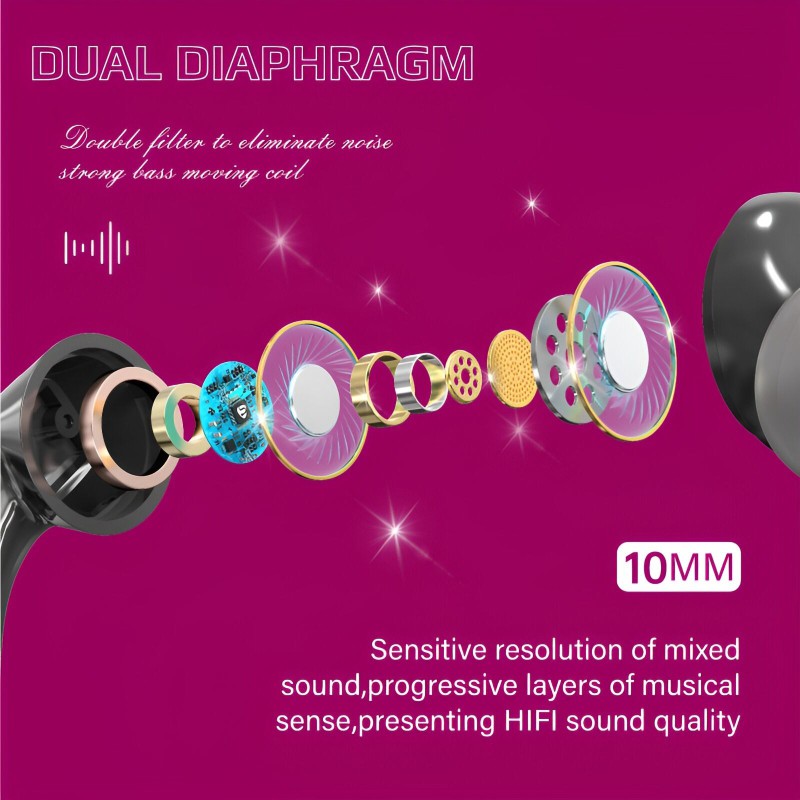 Picture of OneTech Sport Headphone HIFI In-Ear earphone 3.5mm Jack -Black