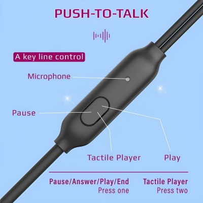 Picture of OneTech Sport Headphone HIFI In-Ear earphone 3.5mm Jack -Black