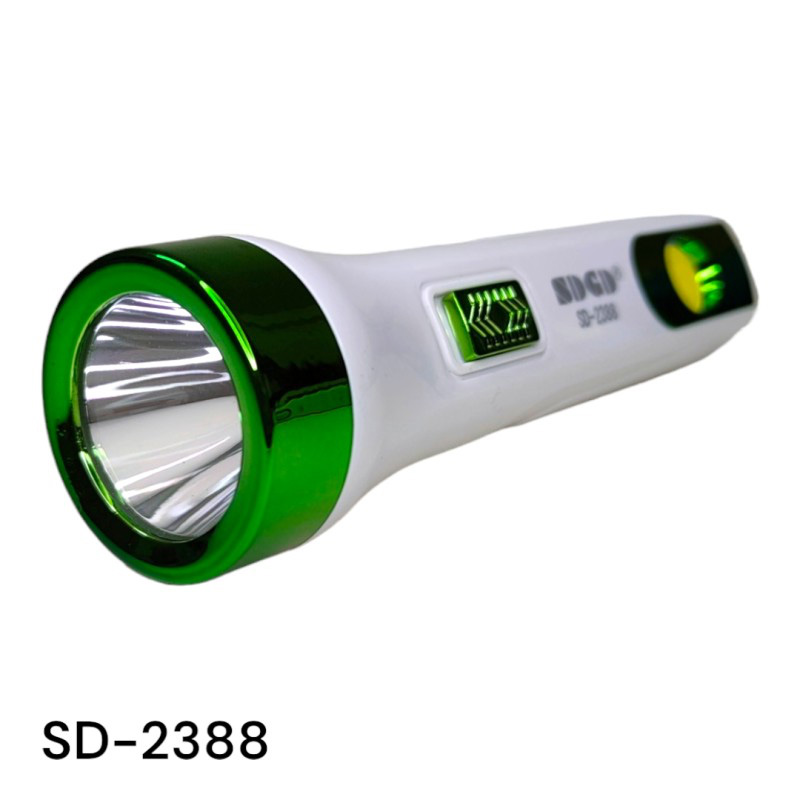 Picture of Torch Light SD-2388 Rechargeable 2 In 1 LED COB 500mAh Removable Battery -Multicolor