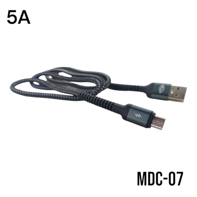 Picture of MDC-07 5A Fast Charging Braided Data Cable – Type C & Type B Compatible