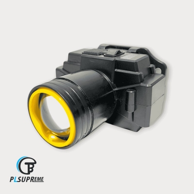 Picture of PLSUPREME PL-56 Powerfull 3W LED Zoom Head Lamp Light Rechargeable Torch -Black