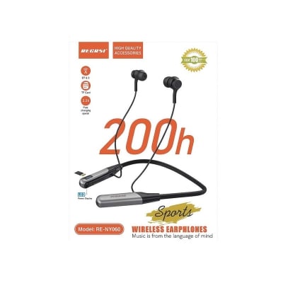 Picture of Recrsi NY060 200hr Neckband BT5.3 LED Display TF Card Support -Black