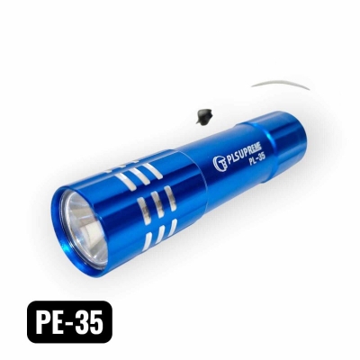 Picture of PLSUPREME PL-35 Mini Powerful Flashlight | 300mAh | Type-C Rechargeable | Metal Body | Compact Torch Light
