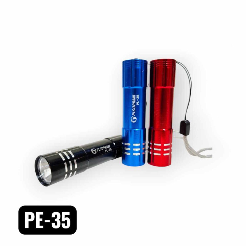 Picture of PLSUPREME PL-35 Mini Powerful Flashlight | 300mAh | Type-C Rechargeable | Metal Body | Compact Torch Light
