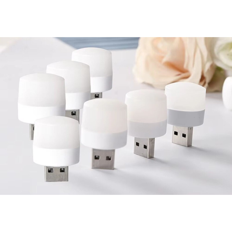 Picture of Mini USB LED Interior Night Light | Ambient Mood Lamp | Soft White & Warm Light | Portable 1W Energy Saving USB Lamp | 5V Plug-and-Play for Laptop, Power Bank & Adapter