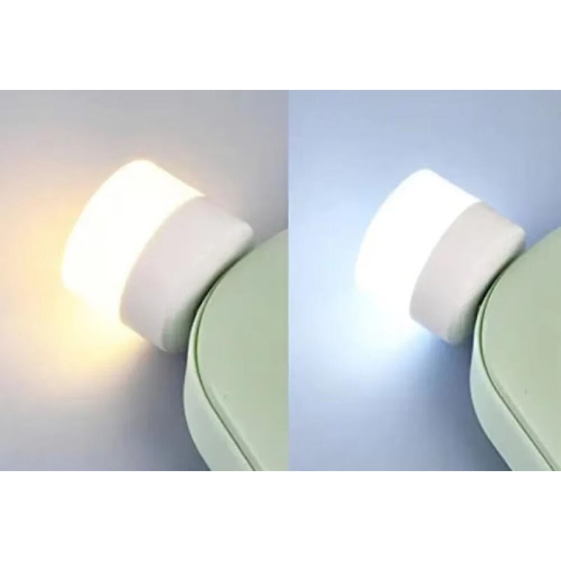 Picture of Mini USB LED Interior Night Light | Ambient Mood Lamp | Soft White & Warm Light | Portable 1W Energy Saving USB Lamp | 5V Plug-and-Play for Laptop, Power Bank & Adapter