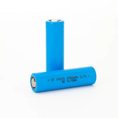 Picture of 14500 3.7V Lithium Battery | 300mAh Original Capacity | Rechargeable Li-Ion Cell for Toys, Tools, Electronics & Home Appliances | 300–500 Cycles