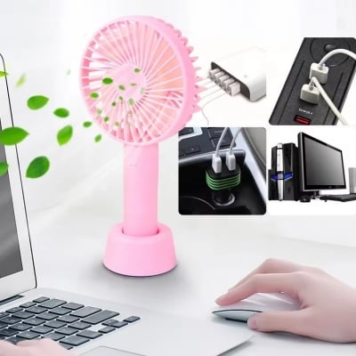 Picture of ABjack 001/002 Portable Rechargeable Mini Fan 1000mAh Handheld USB Charger Fan