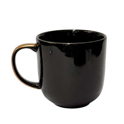 Picture of Ceramic Coffee Mug – Luxury Black & Gold, 10X9cm
